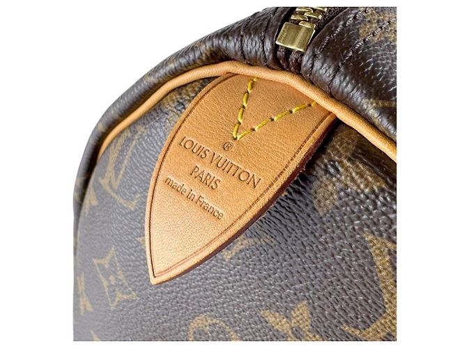 Borsa Boston Louis Vuitton Speedy 40 Monogram Canvas Marrone Monogramma - vista 10