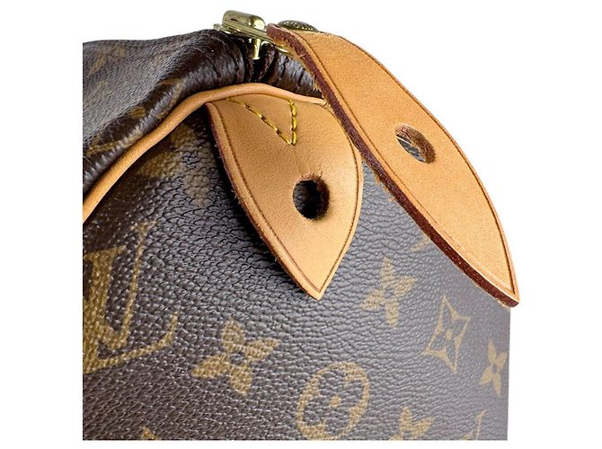 Borsa Boston Louis Vuitton Speedy 40 Monogram Canvas Marrone Monogramma - vista 11