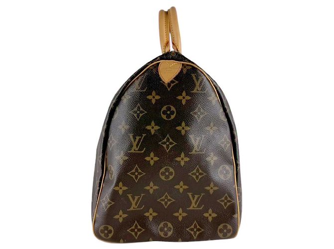 Borsa Boston Louis Vuitton Speedy 40 Monogram Canvas Marrone Monogramma - vista 2