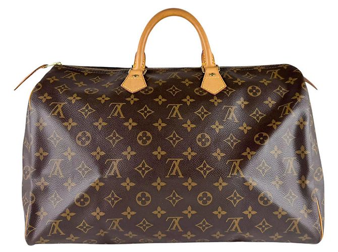 Borsa Boston Louis Vuitton Speedy 40 Monogram Canvas Marrone Monogramma - vista 3