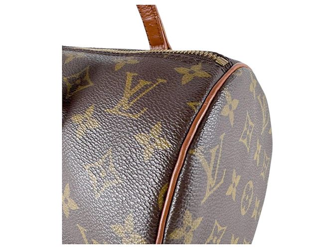 Borsa a mano Louis Vuitton Monogram Papillon 30 Marrone Monogramma - vista 5