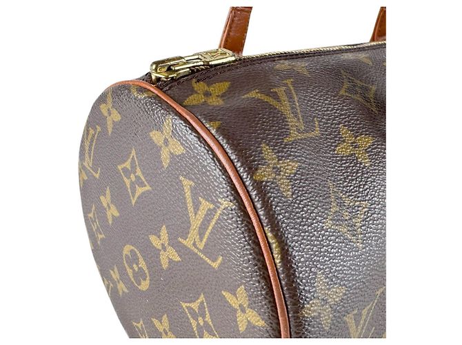 Borsa a mano Louis Vuitton Monogram Papillon 30 Marrone Monogramma - vista 6
