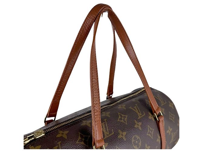 Borsa a mano Louis Vuitton Monogram Papillon 30 Marrone Monogramma - vista 9