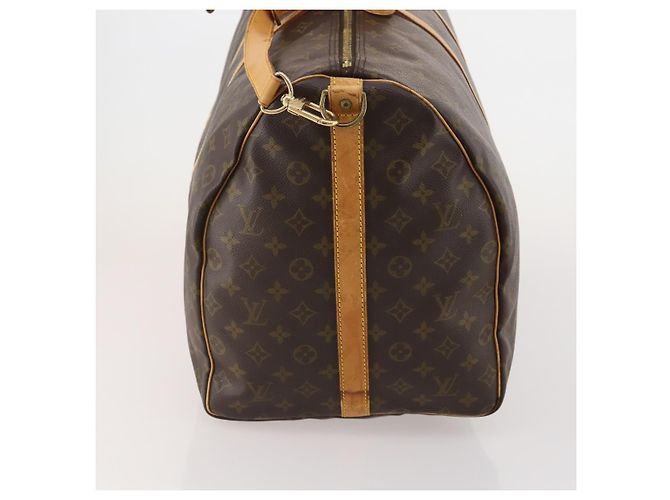 Louis Vuitton Keepall Bandoulière Monogram 60 Marrone - vista 4