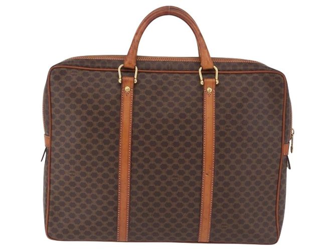 Céline Celine Macadam Canvas and leather Marrone - vista 2