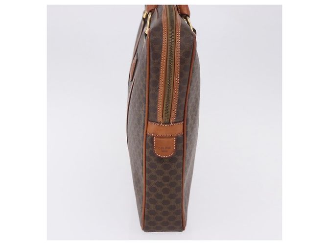 Céline Celine Macadam Canvas and leather Marrone - vista 3