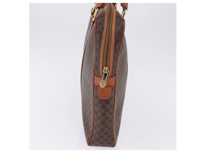 Céline Celine Macadam Canvas and leather Marrone - vista 4