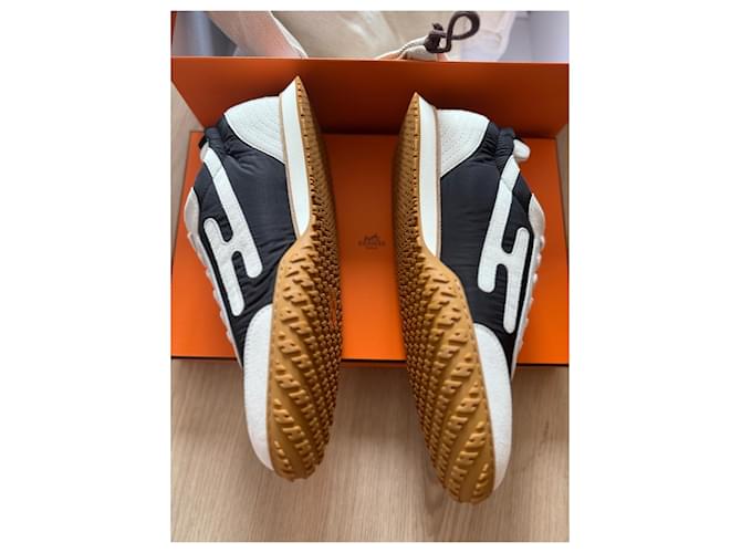 Hermès Sneakers Hermes Paris Nero Bianco - vista 3