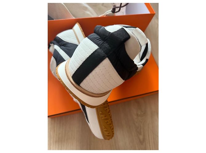 Hermès Sneakers Hermes Paris Nero Bianco - vista 4