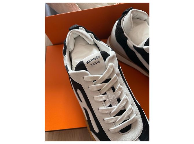 Hermès Sneakers Hermes Paris Nero Bianco - vista 7