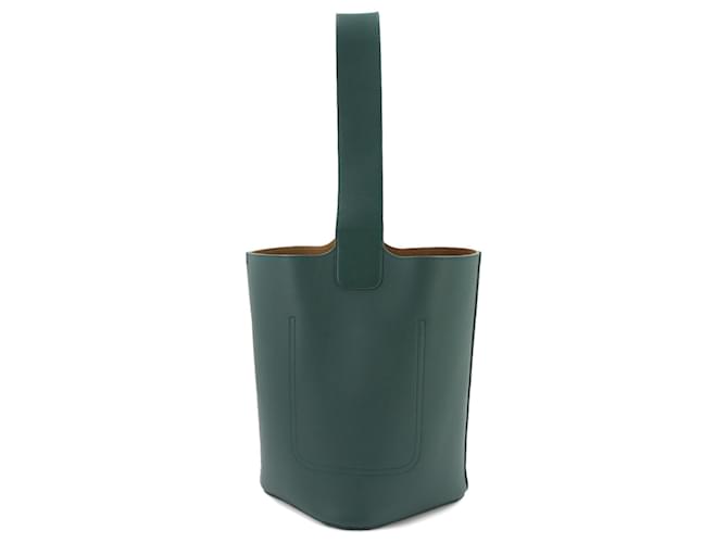 Borsa a secchiello Loewe Pebble Medium Verde - vista 3