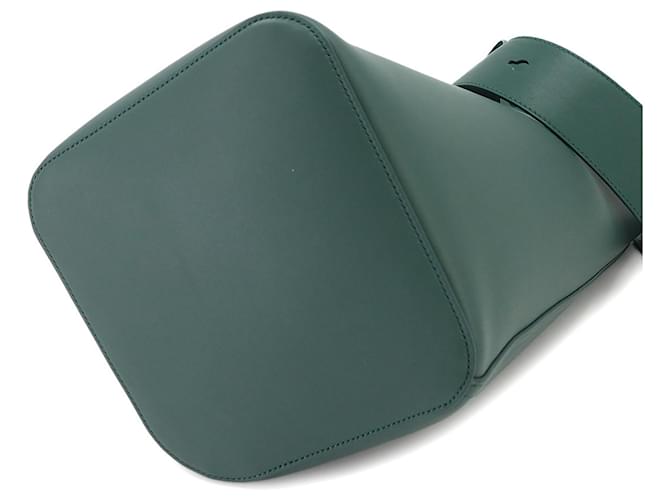 Borsa a secchiello Loewe Pebble Medium Verde - vista 5