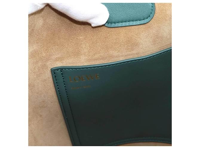 Borsa a secchiello Loewe Pebble Medium Verde - vista 8