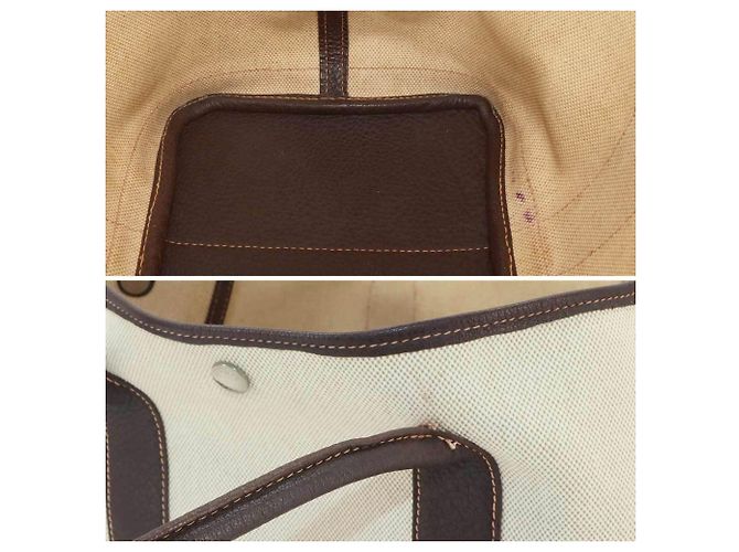 Hermès Borsa Tote Hermes Garden 36 PM Marrone - vista 10