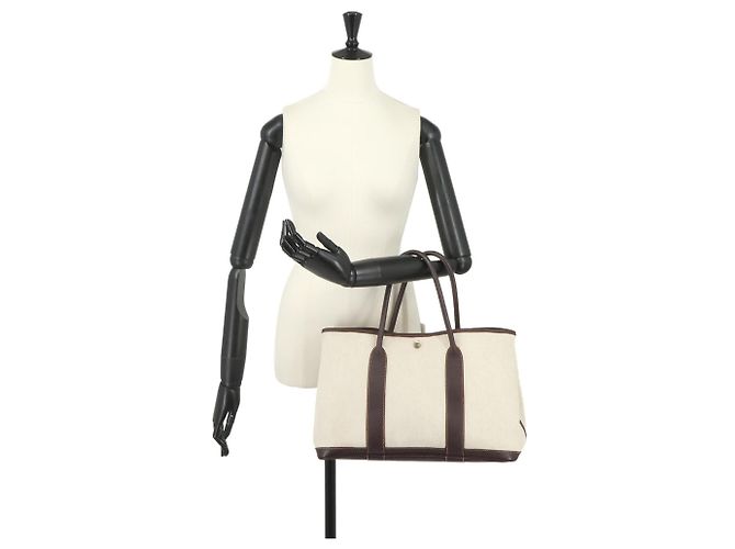 Hermès Borsa Tote Hermes Garden 36 PM Marrone - vista 11