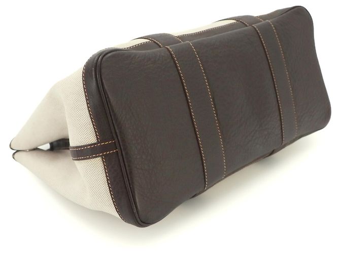 Hermès Borsa Tote Hermes Garden 36 PM Marrone - vista 5