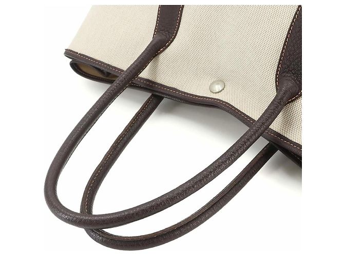 Hermès Borsa Tote Hermes Garden 36 PM Marrone - vista 6