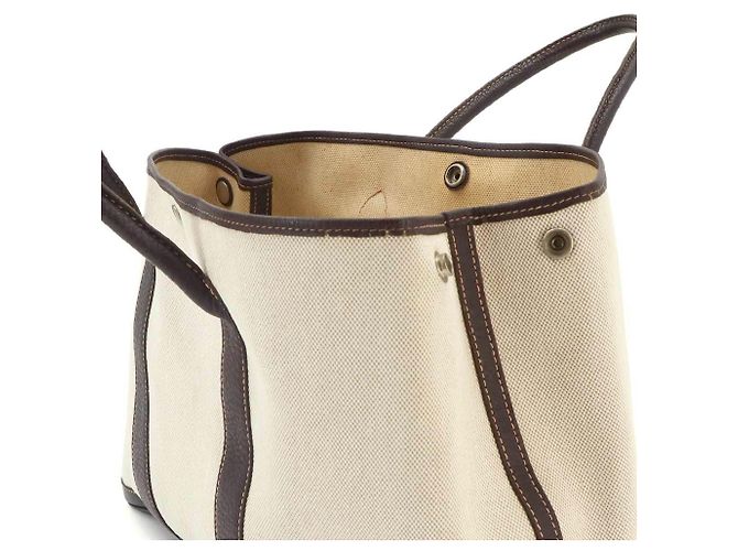 Hermès Borsa Tote Hermes Garden 36 PM Marrone - vista 9