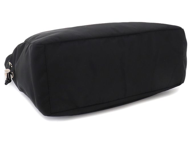 Borsa tote Prada in nylon Saffiano Nero - vista 5