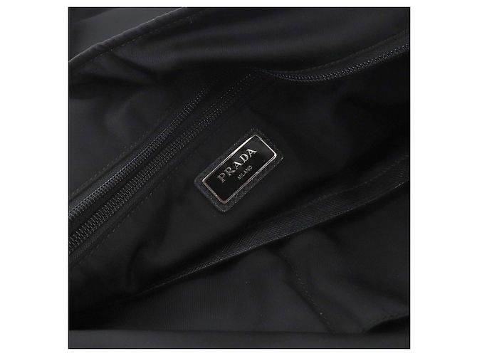 Borsa tote Prada in nylon Saffiano Nero - vista 9