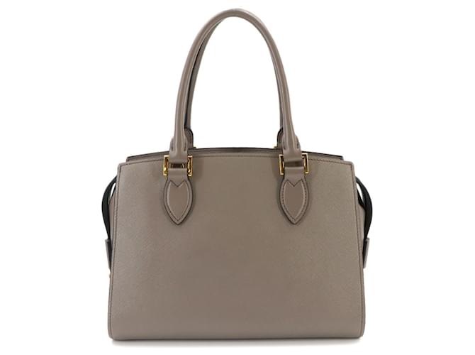 Borsa Prada Saffiano Gray Marrone - vista 3