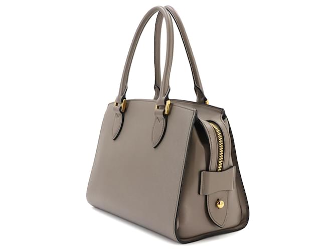 Borsa Prada Saffiano Gray Marrone - vista 4