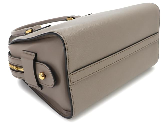 Borsa Prada Saffiano Gray Marrone - vista 5