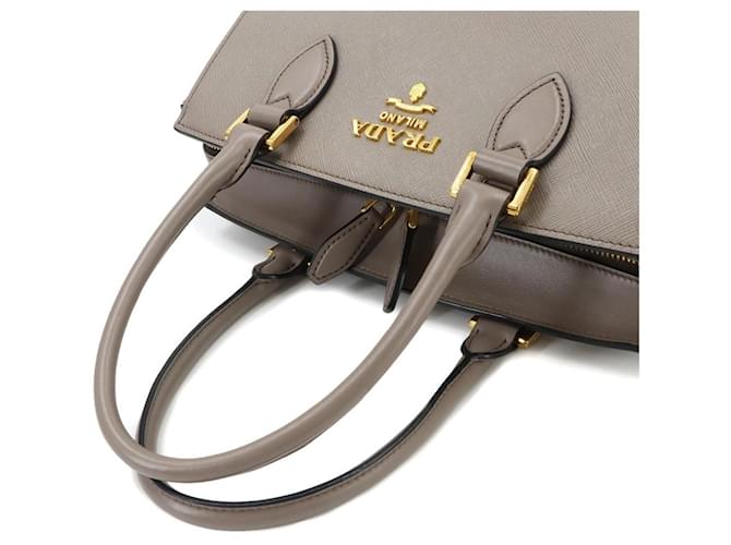 Borsa Prada Saffiano Gray Marrone - vista 6
