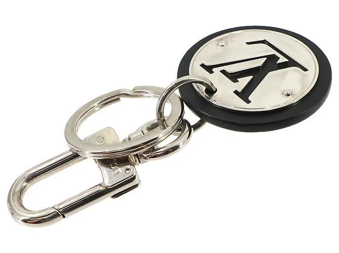 Portachiavi Louis Vuitton LV Circle Nero Argento - vista 5