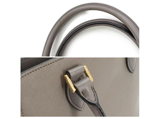 Borsa 2-Way Prada Saffiano Marrone - vista 10