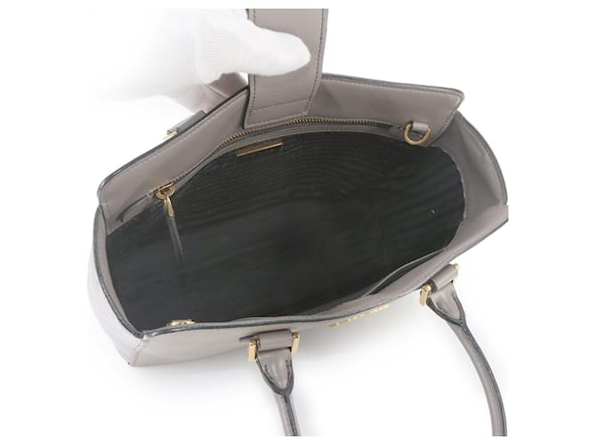 Borsa 2-Way Prada Saffiano Marrone - vista 8