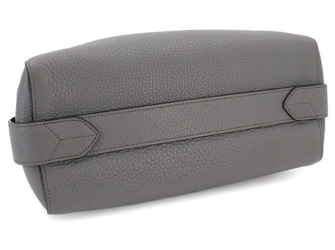 Borsa 2-Way in pelle grigia Prada Marrone - vista 6