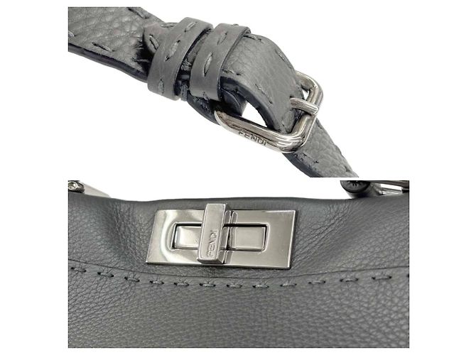 Bolso Fendi Selleria Peekaboo Regular Castaño - vista 10