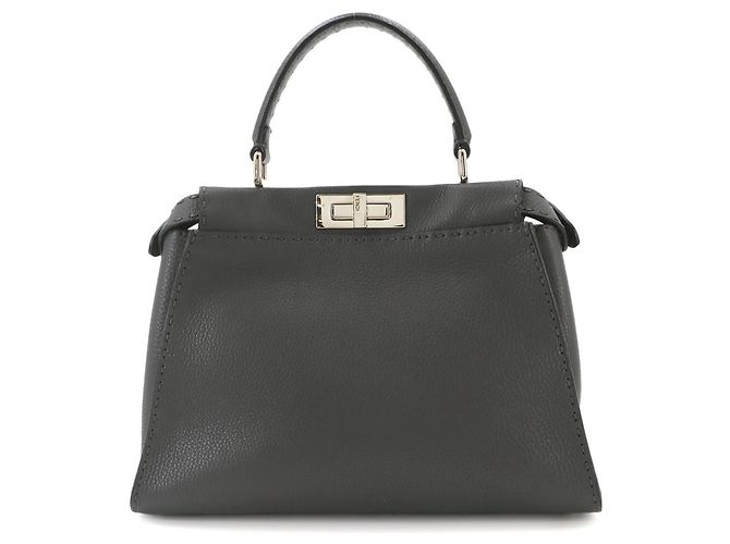 Bolso Fendi Selleria Peekaboo Regular Castaño - vista 3