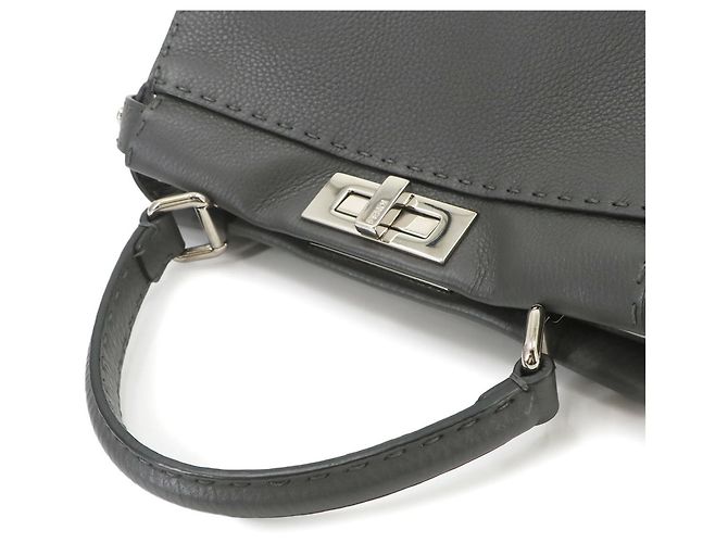 Bolso Fendi Selleria Peekaboo Regular Castaño - vista 6