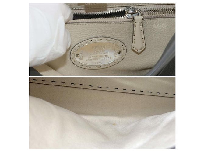 Bolso Fendi Selleria Peekaboo Regular Castaño - vista 9