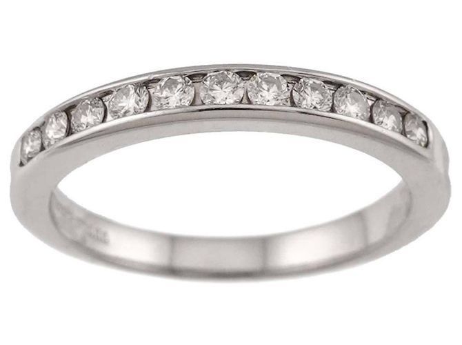 Tiffany & Co. Eternity-Ring aus Platin mit halbem Diamantbesatz - Ansicht 3