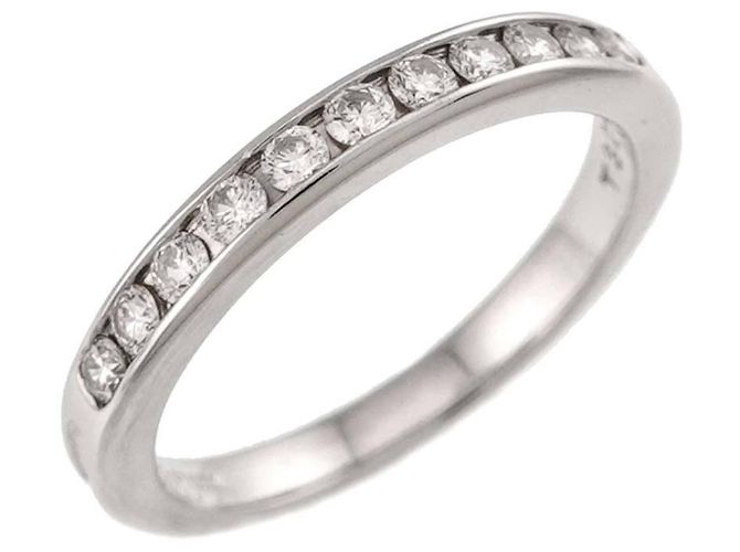 Tiffany & Co. Eternity-Ring aus Platin mit halbem Diamantbesatz - Ansicht 6
