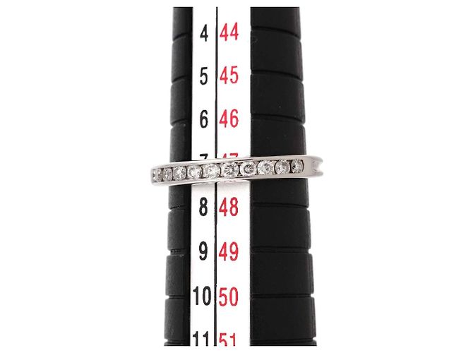 Tiffany & Co. Eternity-Ring aus Platin mit halbem Diamantbesatz - Ansicht 7