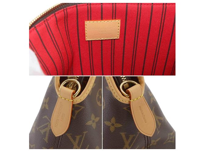 Borsa Louis Vuitton Evermore PM Monogram Marrone Monogramma - vista 10