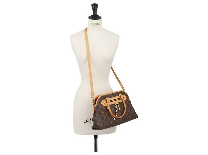 Borsa Louis Vuitton Evermore PM Monogram Marrone Monogramma - vista 11