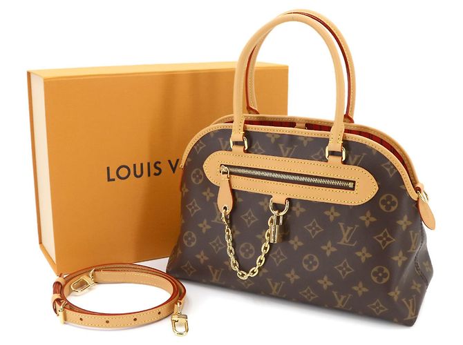 Borsa Louis Vuitton Evermore PM Monogram Marrone Monogramma - vista 3