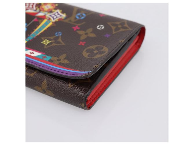 Cartera Louis Vuitton Sarah NM Edición Limitada Vivienne Xmas Monogram Canvas Castaño - vista 7