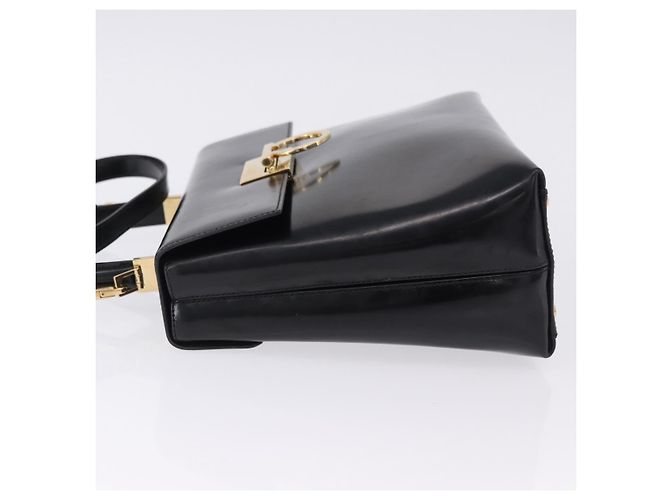 Salvatore Ferragamo Gancini Top Handle Leather Nero - vista 4