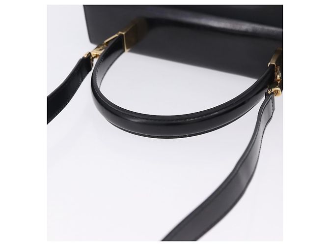 Salvatore Ferragamo Gancini Top Handle Leather Nero - vista 7