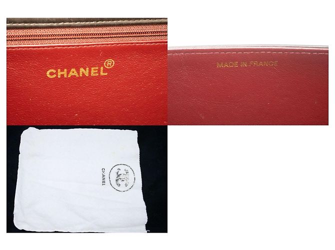 Chanel Vintage Full Flap Quilted Lambskin Small Nero - vista 5