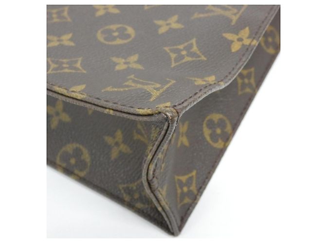 Louis Vuitton Monogram Sac Plat Handtasche Braun - Ansicht 2