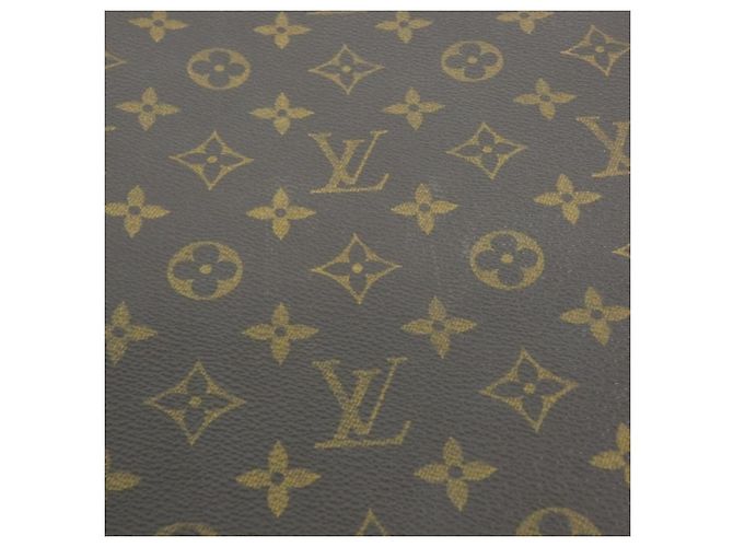 Louis Vuitton Monogram Sac Plat Handtasche Braun - Ansicht 3