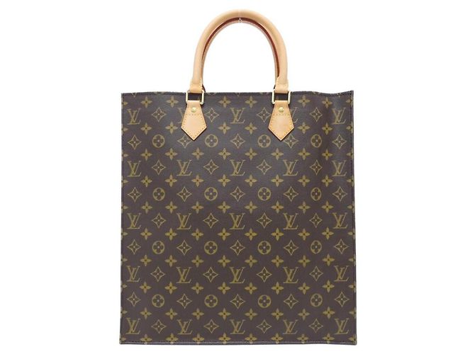 Borsa Louis Vuitton Monogram Sac Plat Marrone - vista 2
