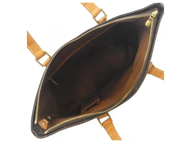 Borsa Louis Vuitton Monogram Cabas Mezzo Marrone - vista 7